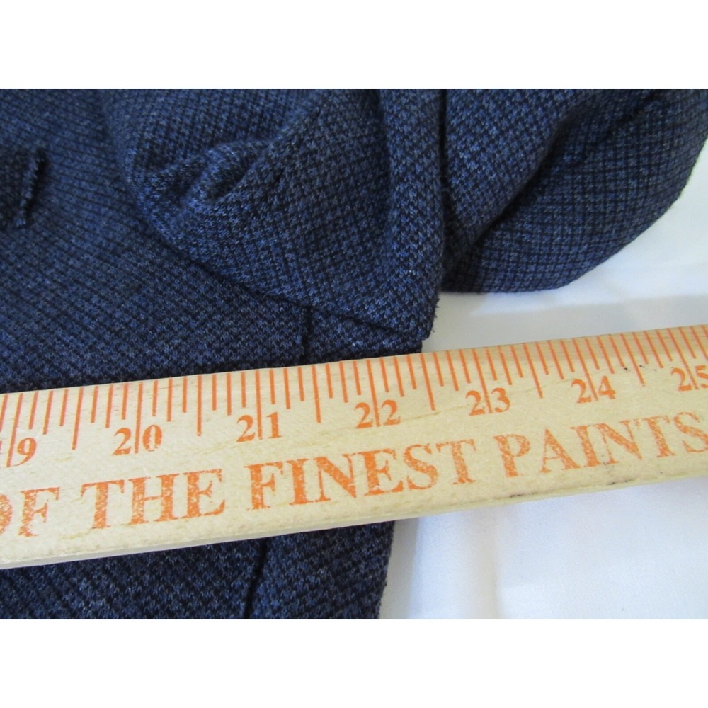 7 Diamonds Mannix Blue Cotton Blend Birdseye Patch Pocket Soft Shoulder Blazer L - Picture 8 of 15